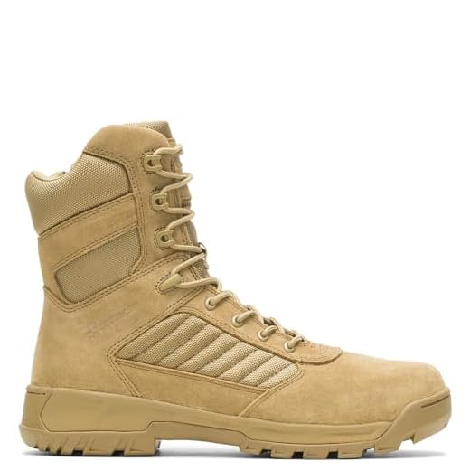 Bates Bota militar masculina Tactical Sport 2 Tall Side Zip, Coiote, 9.5