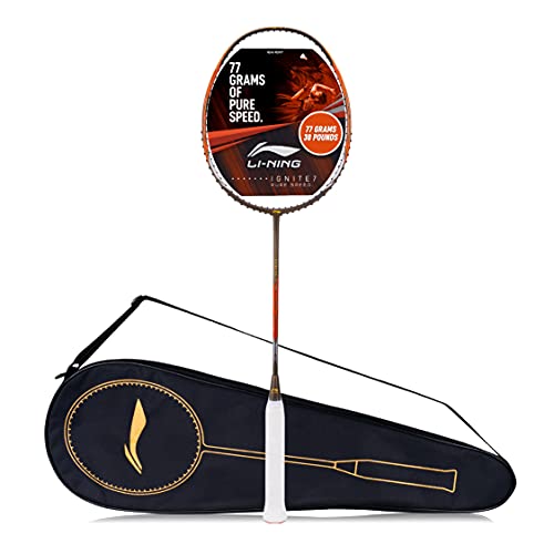 Li-Ning Ignite 7 Speed Racket- Carbon Fibre - Unstrung - 77 Grams...