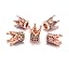 5 Pcs Black on Rose Gold (King Crown)