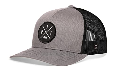Image of HAKA State City Trucker Hat for Men & Women, Adjustable Baseball Hat, Mesh Snapback, Sturdy Outdoor Black Golf Hat