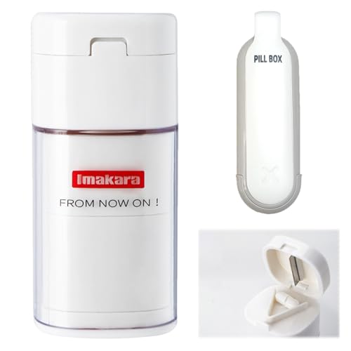 Pill Crusher Grinder & Cutter,4-in-1 – Crushes Medicine Tablets into