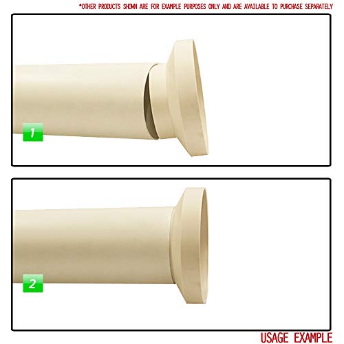 Round Ducting Reducer 150mm to 100mm - 6 to 4 inch Duct Pipe Reduction Coupler for Extractor Fans Cooker Hood Tumble Dryer Ventilation - Image 2