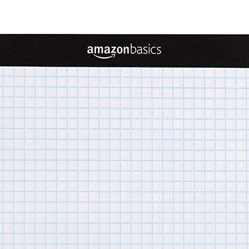 image for Amazon Basics Quad Ruled Graph Paper Pad, 600 Sheets, 6 pack of 100 Sh