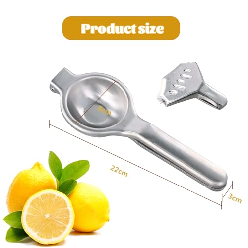 Presse-Agrumes Manuel en Inox, Extracteur de Jus pour Citrons et Oranges, Résistant et Durable pour Cuisine, Restaurant, Anti-Corrosion – Image 4