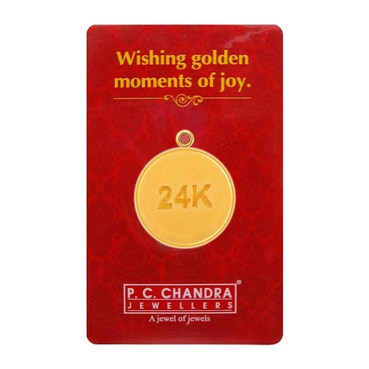 P.C Chandra Jewellers 24kt (995) Yellow Gold Coin Cum Pendant - 10 Gram