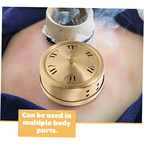 Caja de Moxibustión Portátil VALICLUD de Cobre, Quemador de Moxa sin Humo para Alivio de Rigidez Muscular y Terapia de Moxibustión miniatura 7