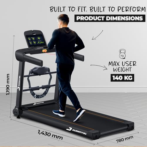 Image of Surge Multifunction 5 HP Peak BLDC Motorized Treadmill | 25 Level Auto Incline | Max User Weight 140 Kg| Home Cardio | Max Speed 16 Km /Hr | Blutooth Speaker | Wynd app |Home use
