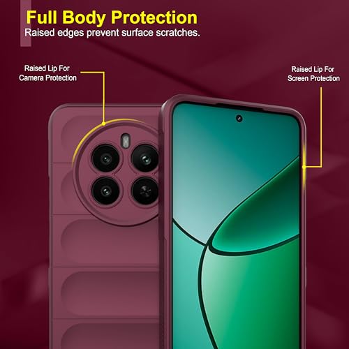 Image of amazon basics Back Case Cover for Realme Narzo 70 5G (Silicone Plum)