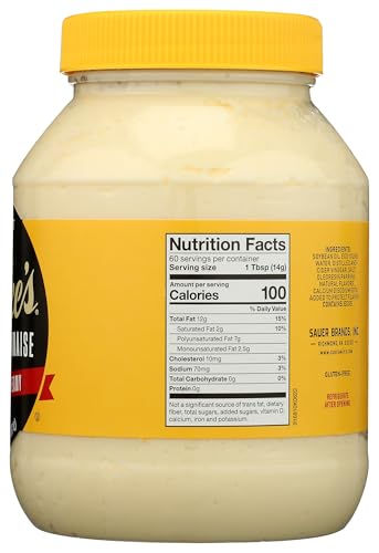Image of Dukes Real Mayonnaise, Smooth & Creamy, Sugar Free, 30 Fluid Ounces (Pack Of 12)