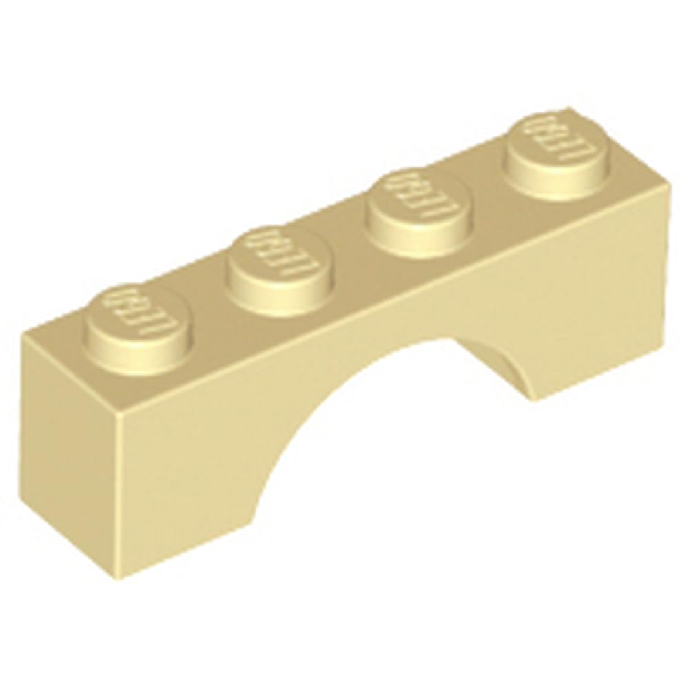 LEGO Arch Building Block, 1 x 4, Part 3659, Part 3659, Choose Your Colour (Tan, 10, count)