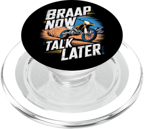 Braap Now Talk Later, faire du vélo tout-terrain PopSockets PopGrip pour MagSafe