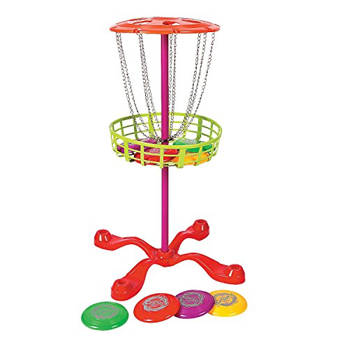 Fun Express Flying Disk Golf Set - 9 Pieces - Educational and Learning