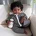 SGAFESZE Reborn Baby Dolls Black - 20 Inch African American Realistic Baby Doll - Lifelike Curly Hair, Weighted Soft Body & Premium Gift Box for Kids 3+