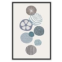 Framed Canvas Wall Art Colorful Circle Canvas Prints Home Artwork Decoration for Living Room,Bedroom - 16x24 inches