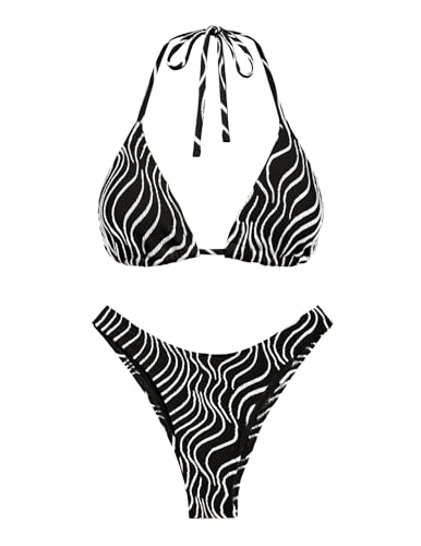 Image of Women's Bikini Sets Crochet Triangle Swimsuits 2 Piece Thong Bathing Suits