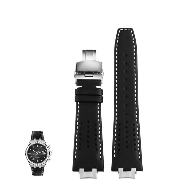 Bracelet cuir Maurice Lacroix Aikon AI6038 anti-transpiration à pompe flash