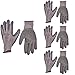 Produktbild Nitras Nylotex 3520 Nylon-Latexhandschuhe Arbeitshandschuhe 12 PAAR Größe 10 (XL), Grau/Schwarz, 4er Packung