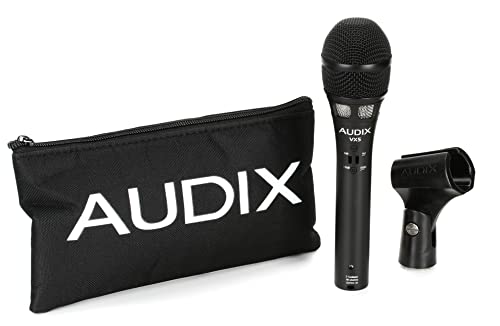 AUDIX オーディックス VX5 ボーカル ライブ 歌ってみた録音 スタジオ録音用 ハンドヘルド コンデンサーマイク パッド ローカットスイッチ付き 超単一指向性 ブラック