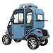 Massimo MVR HVAC Electric Golf Cart with Heating & Air Conditioning, 48V AC Motor (Blue)