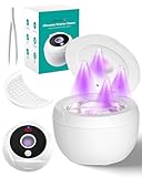 Lumiflexa Ultraschallreiniqungsgerät-45000HzUltraschallreiniger mit 4 UV Lampe & 200ML-4 ModesUltrasonic Cleaner für Zahnschiene, Retainer, ZahnersatzAligner,Schmuck(Weiß)