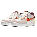 Dämpfung Nike Damen W AF1 Shadow Basketballschuh, Team Red Orange Pearl Volt Summit White Photon Dust, 38.5 EU