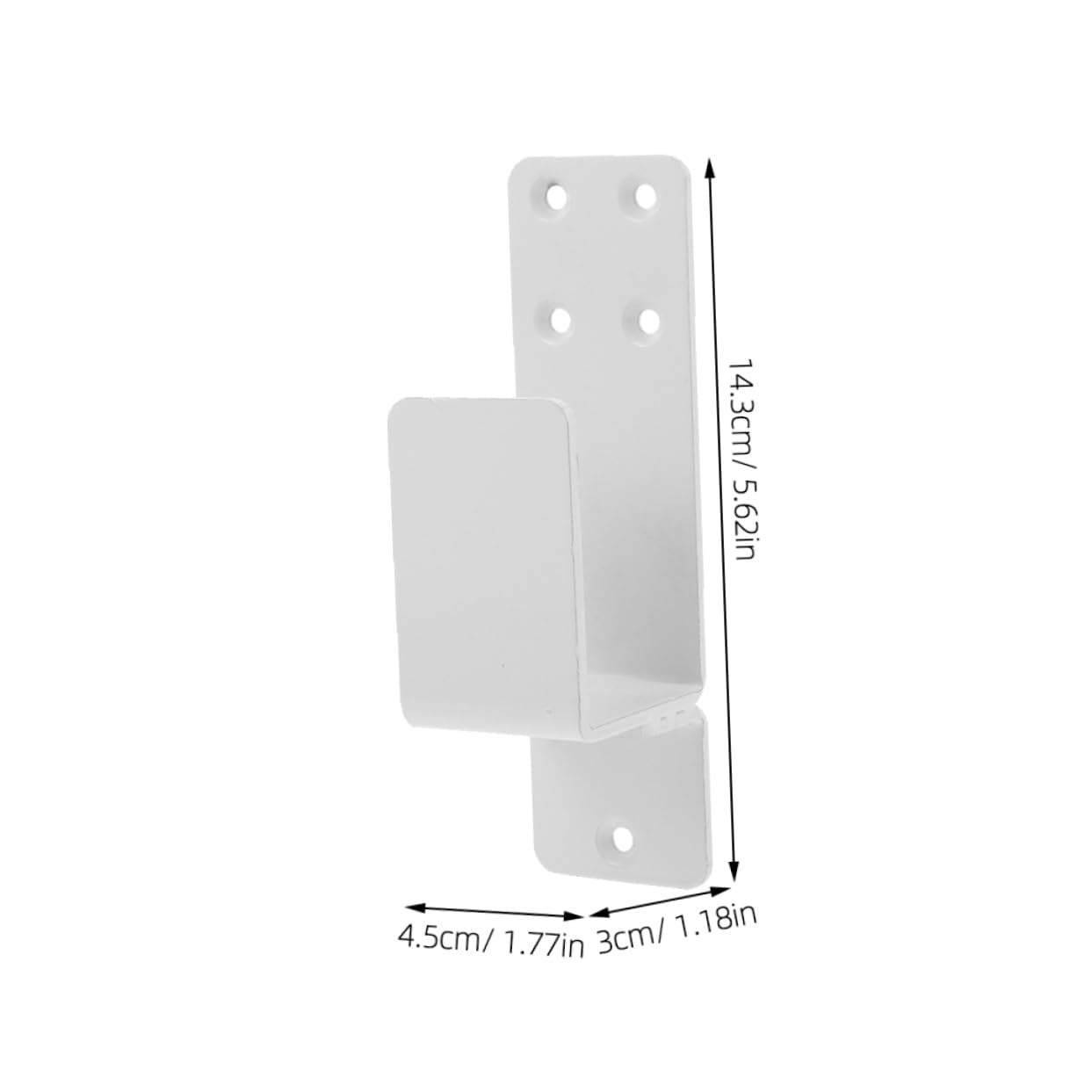 VILLCASE Supports de Barricade pour Porte en Acier Blanc Design Épais de U Stabilité Renforcée pour Porte D'entrée