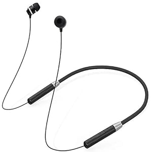 Wireless Earphones Headphones for Samsung Galaxy A30s Sports Bluetooth Wireless Earphone with Deep Bass and Neckband Hands-Free Calling inbuilt Mic Headphones with Long Battery Life and Flexible Headset (JMD,Black)