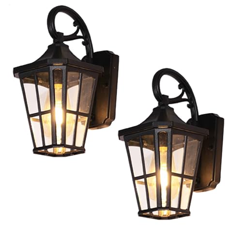 Luz de pared creativa e impermeable con base E27 para decoración exterior vintage