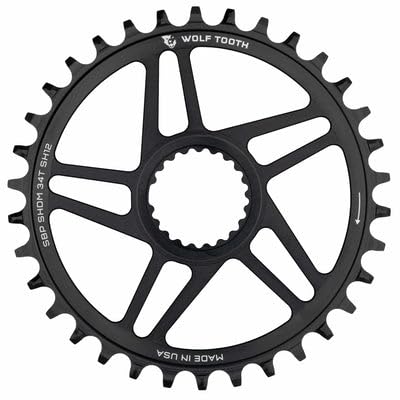 Wolf Tooth �_�C���N�g�}�E���g�`�F�[�������O �V�}�m �h���b�v�X�g�b�v ST 0mm �I�t�Z�b�g 34t �}�E���e���o�C�N�p