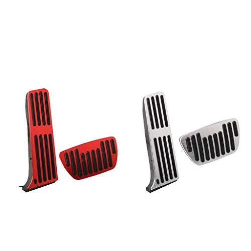 #N/A 2 conjuntos de capas de pedal de freio de alumínio para Toyota RAV4 2019 2020