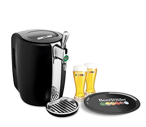 Krups Machine à bière avec Coffret de 2 Verres Noir