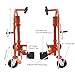 Undercat Manual Furniture Move Tool, Set of 2 Equipment Mover Crate Mover, Heavy Duty Moving Dolly, 1300lbs Load Capacity Machinery Mover, Orange