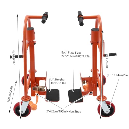 Manual Furniture Mover con capacidad de 1300 lbs y altura de 11.8 pulg miniatura 3