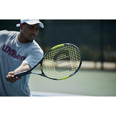 Wilson Energy XL Adult Recreational Tennis Racket - Grip Size 3 - 4 3/8, Yellow/Black