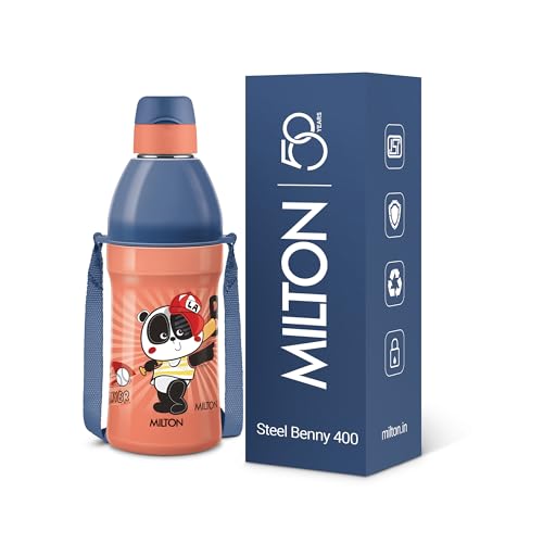 Milton Benny 400 380ml Orange Insulated Water Bottle - Image 2
