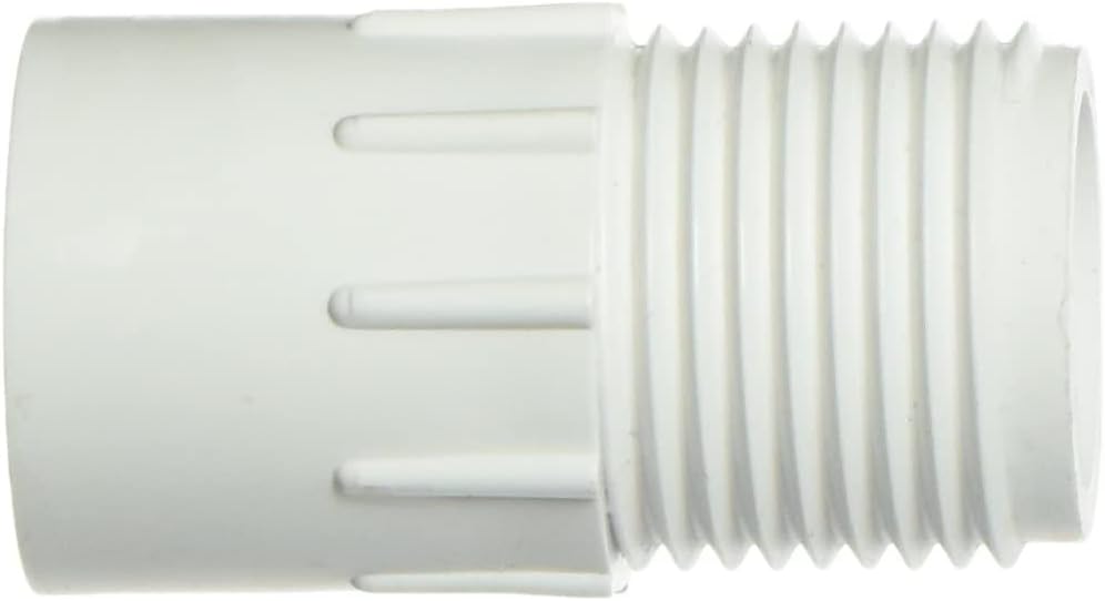 20 Pack - Orbit 1/2 Inch Slip x 3/4 Inch MHT PVC Hose-to-Pipe Adapter