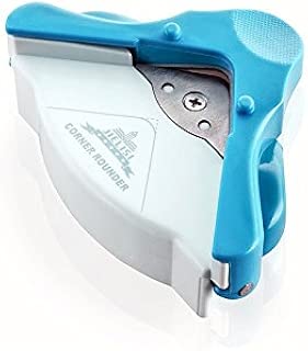 Corner Rounder with Chips Tray, Chrir.W Angle Eater Cutter Tool for Scrapbooking,Photo and Paper(Blue, 5mm) - coolthings.us