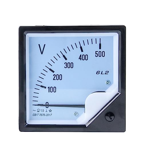 Voltmètre CA 50V MOBYAT 6L2-V : cadran analogique à pointeur 80x80 mm