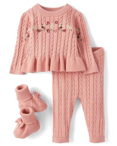 Gymboree baby-girls And Newborn Long Sleeve Sweater and Pants, 3 Piece Outfit
