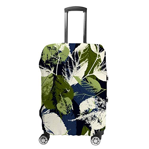 Housse de voyage Chegong en polyester imperméable pour valise motif feuilles et fleurs