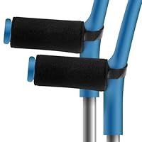 Krücken Griffpolster, 2 Stück Krücken Polster, Neues Upgrade Unterarmpolster für Krücken, Komfortabler und Rutschfester Krücken Zubehör Schwarz