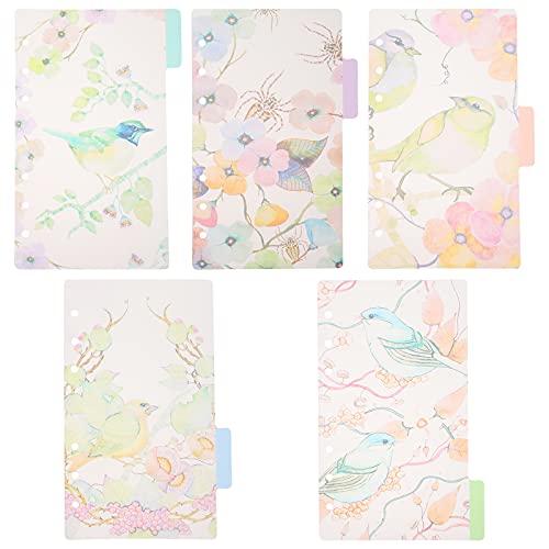 HANABASS 2�Z�b�g �J���t�� �C���f�b�N�X���x�� 6�������O�t�� ����v���� �Z�p���[�^�[ �y�[�W �w�K��v�����i�[�p ���ނ͂������؂�C���f�b�N�X��؂�� A6�T�C�Y