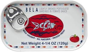 Bela-Olhao Lightly Smoked Portuguese Sardines in Olive Oil, 4.25 Oz (Pack of 3) (Tomato Sauce)