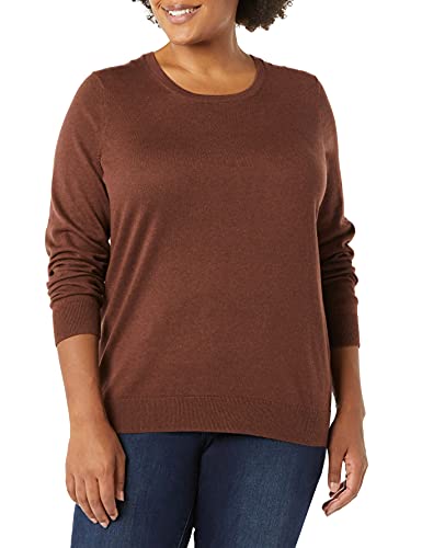 Image of Amazon Essentials Women's Long-Sleeve Lightweight Crewneck Sweater, Flattering (Available in Plus Size)