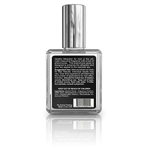 Healthy Attraction Men's Pheromone Cologne 1 Fl Oz Bold Scent Extra Strength Pheromone Oil - Infused with Andronone and Copulandrone Pheromones - Made in the USA