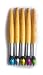 Pens for Journaling Cute Set of 6 Novelty Ballpoint Bamboo Brush Style Shape Pen - Unique Retractable Blue Ink for Writing in Notebooks and Journals - Gift for Women Girls Kids and Men, Art Teachers