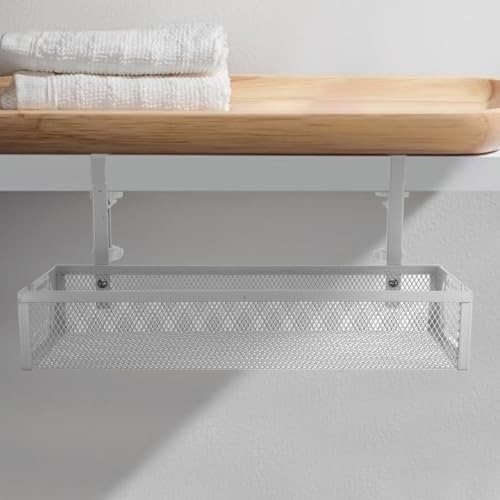 Rangement multiprise sous bureau et panier range-câble suspendu - 8