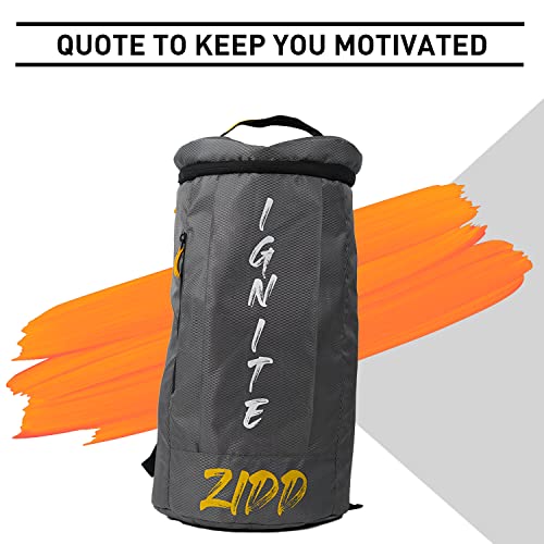 Image of MuscleBlaze Backpack Gym Bag (Grey, 30L) | for Men and Women | Sports Bag