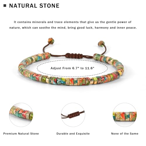 VIBILIA Beaded Bracelets for Women, Inspirational Gifts Bracelets for Women, Natural Stone Healing Bracelet, Get Well Gifts for Women, Mom, Daughter, Wife, Friend, Sister, Coworker2