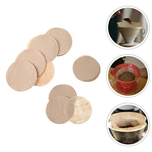 Scicalife 600 peças de papel de filtro de café descartável, redondo, para fazer café, papel para hom